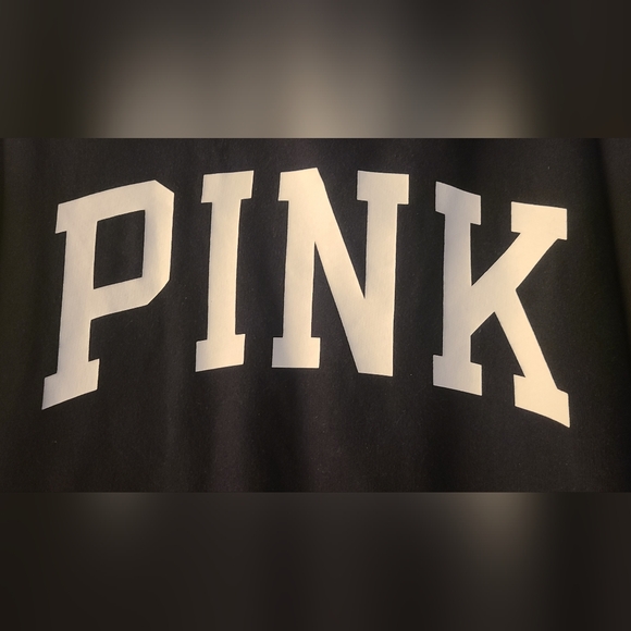 PINK VS Size Large Black Logo Crewneck Sweatshirt- LIKE NEW CONDITION. - Picture 4 of 7